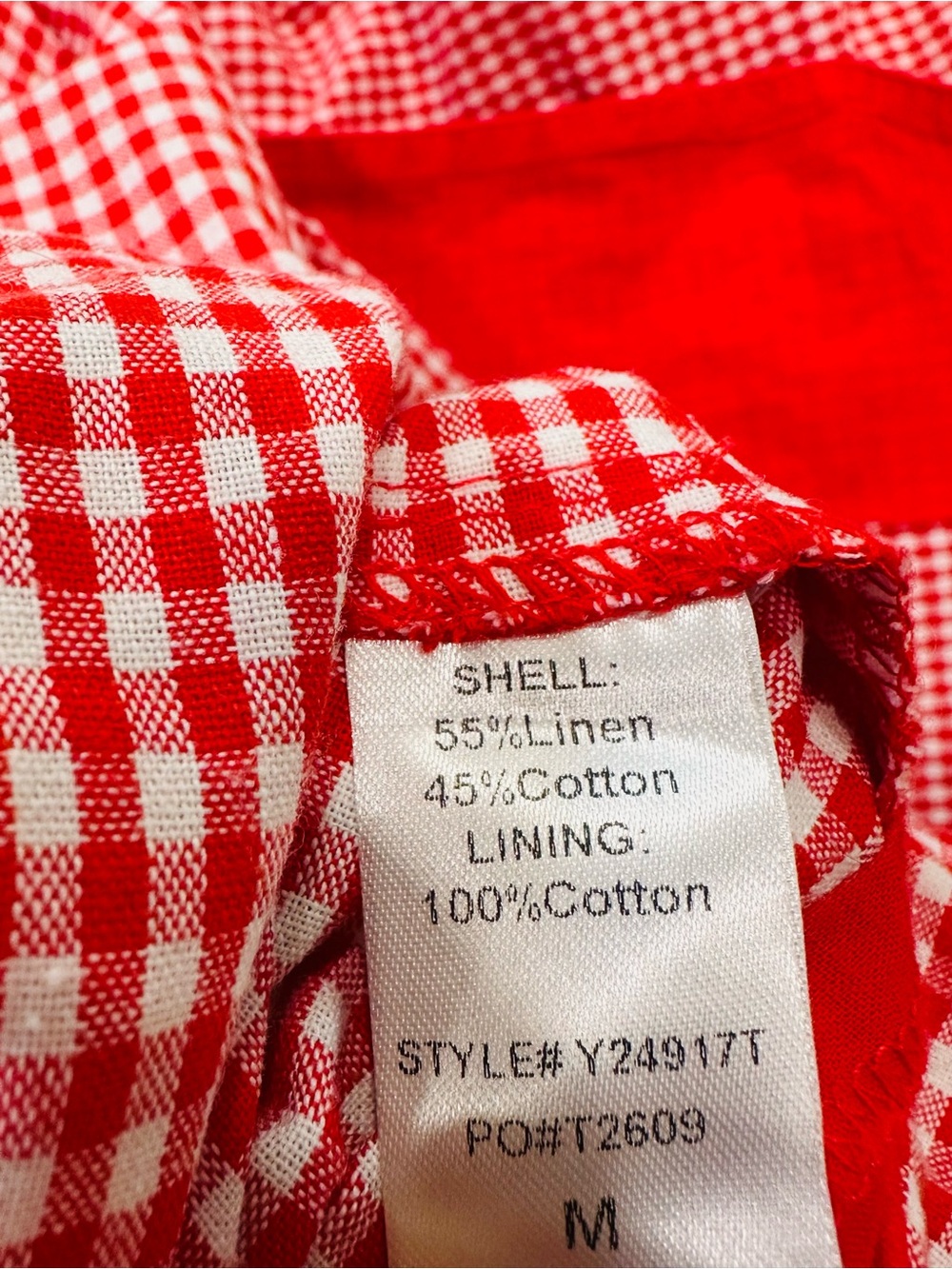 Tuckernuck Red Gingham Marcie Dress Sz M Feminine Costal Preppy Summer Casual - Picture 13 of 15